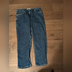 Relaxed Taper Blue Jeans